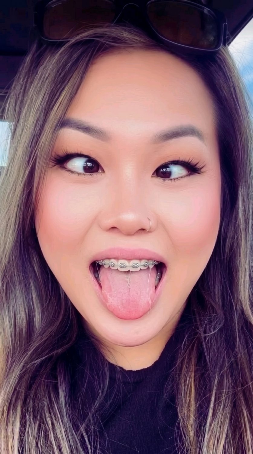 🤫 this little married asian hoe. NUTTED IN HER THROAT and dipped 🍆💦💦🤫 1