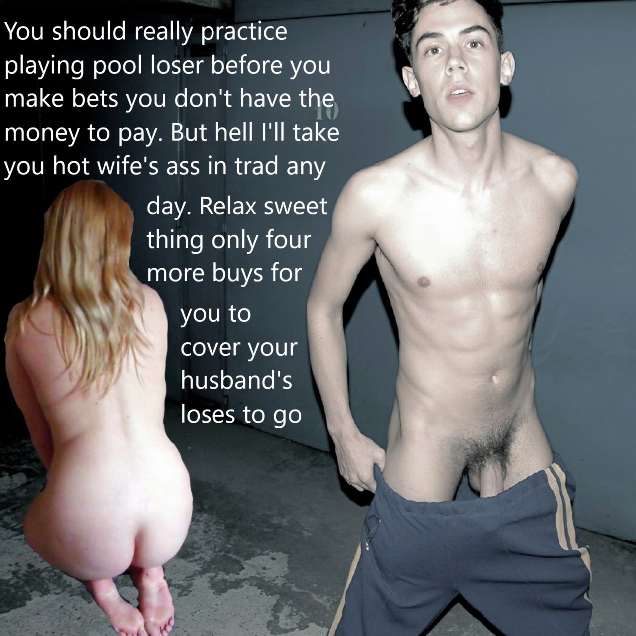 Fakes and cuckold captions of a sexy blonde hot wife's fantasies 10