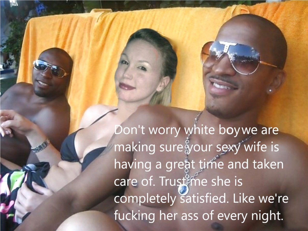 Fakes and cuckold captions of a sexy blonde hot wife's fantasies 7