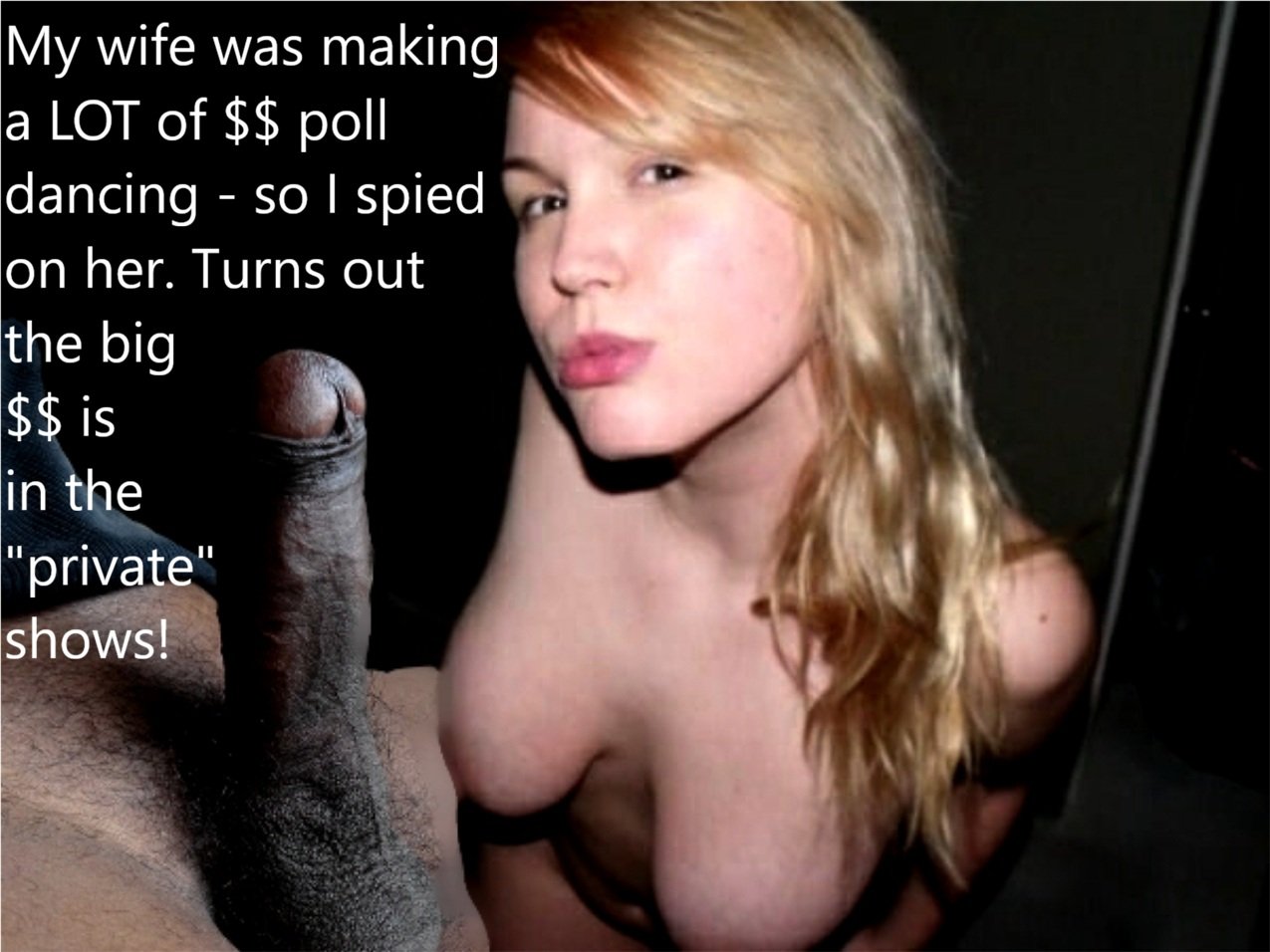 Fakes and cuckold captions of a sexy blonde hot wife's fantasies 51
