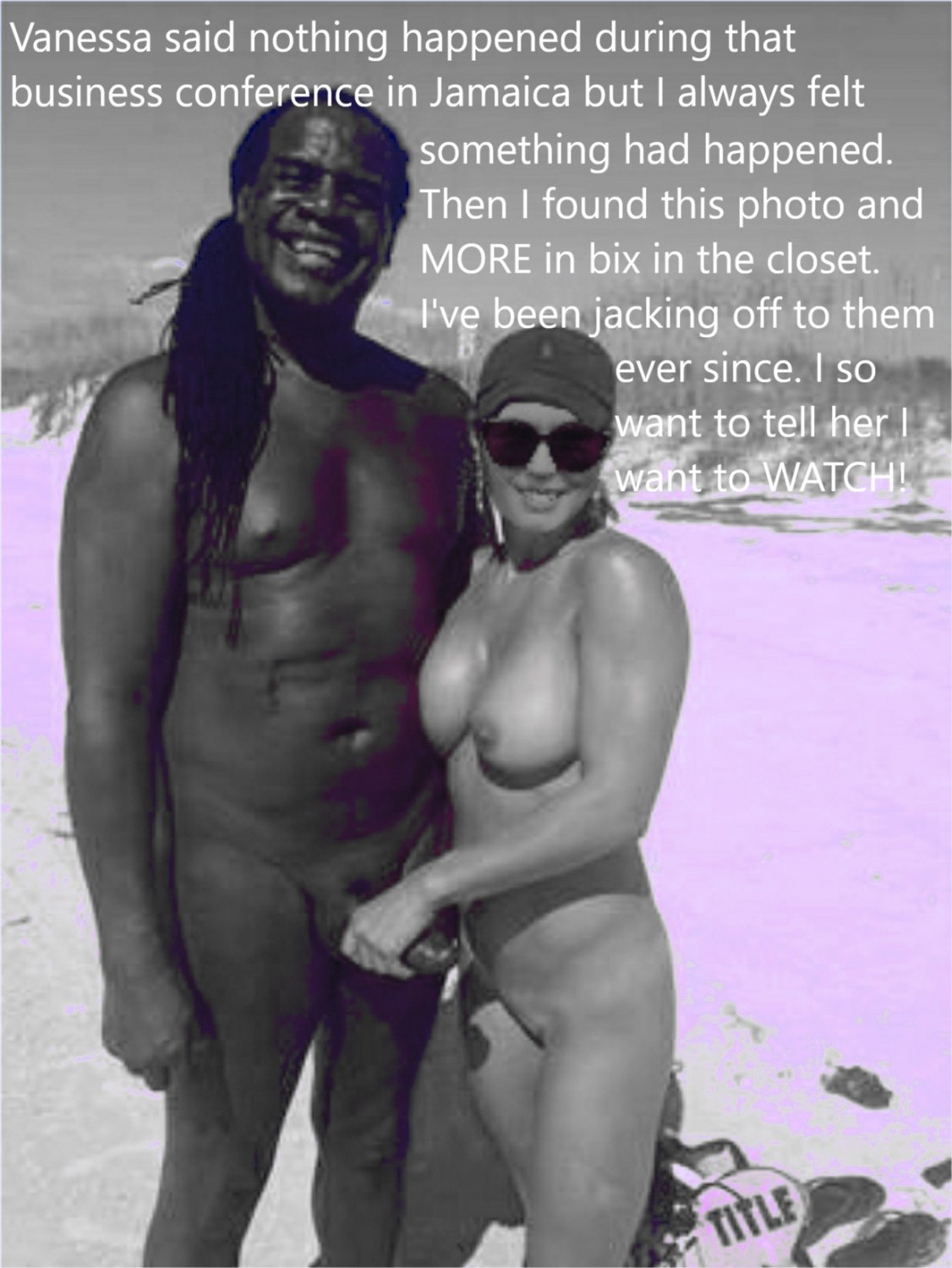 Fakes and cuckold captions of a sexy blonde hot wife's fantasies 1