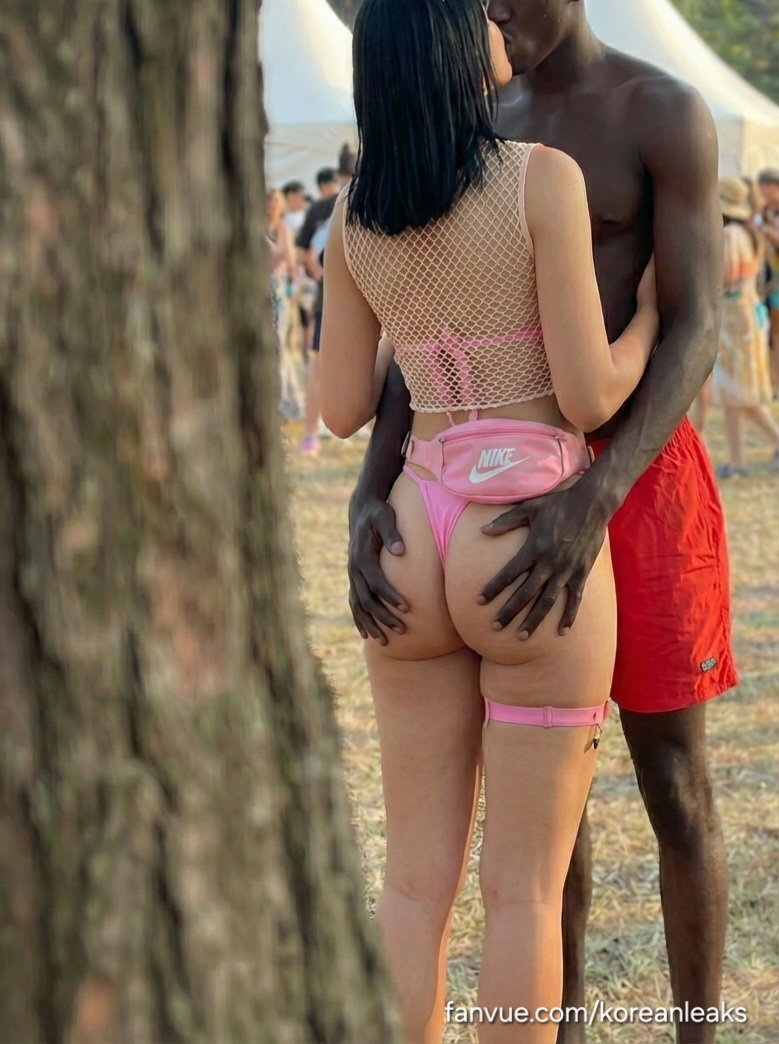 Hot ass thick Latina girlfriend with an Asian boyfriend blacked and cuckold at public music festival 7