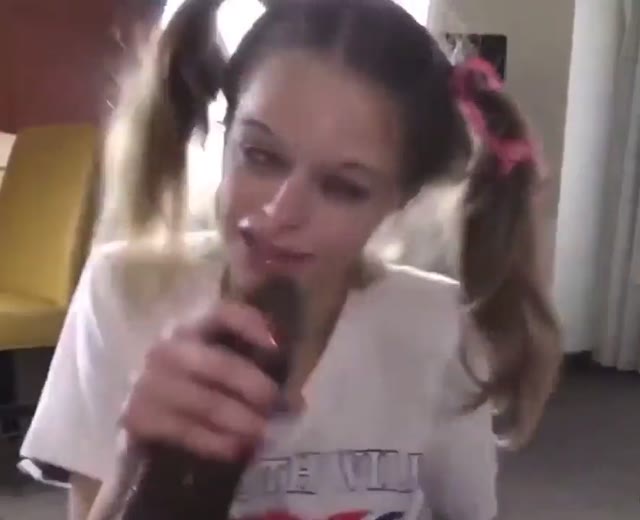 Meth whore sucking huge black cock - Pays drugs by her mouth - Street hooker pov blowjob