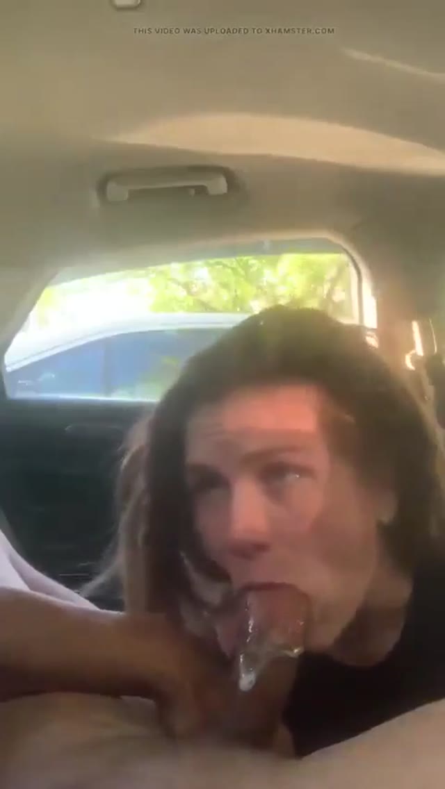 Milf hotwife blowjob in car public oral sex facial sloppy deepthroat amateur