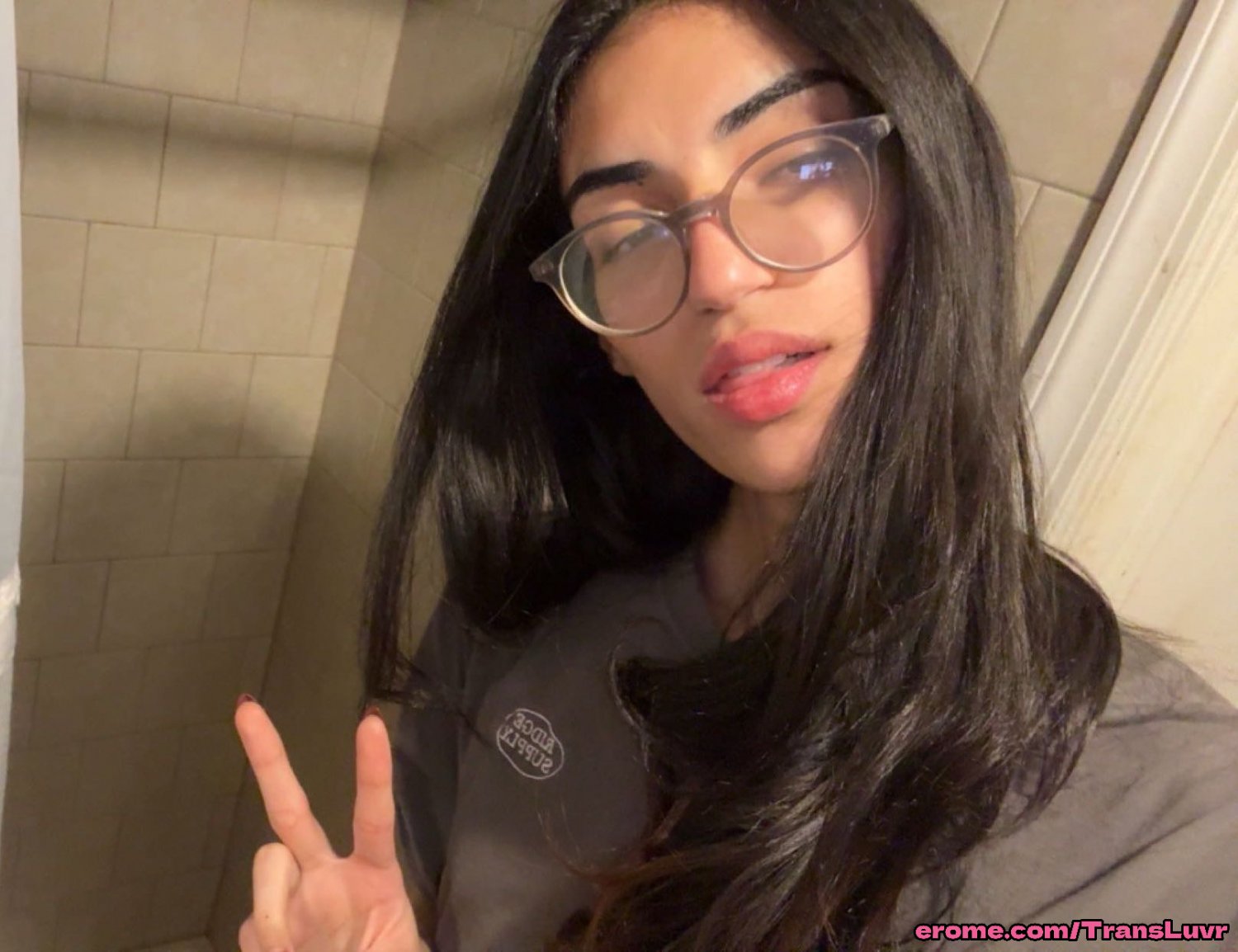 Nerdy Arab Trans Teen Gets Cum In Her Mouth - Tranny, Trap, Tgirl, Ts, Shemale, Blowjob 30