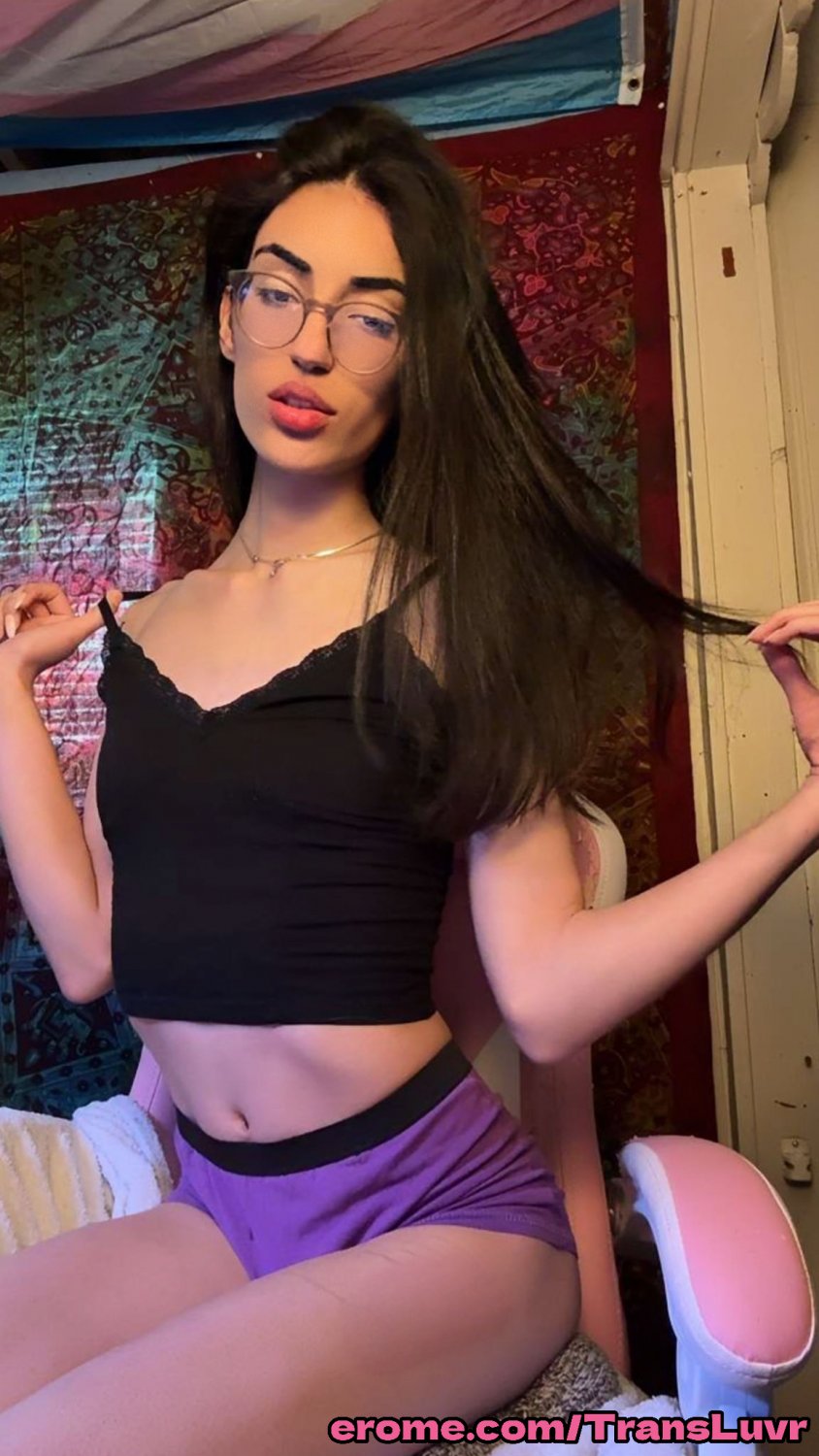 Nerdy Arab Trans Teen Gets Cum In Her Mouth - Tranny, Trap, Tgirl, Ts, Shemale, Blowjob 7