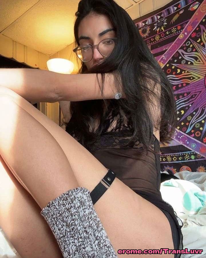Nerdy Arab Trans Teen Gets Cum In Her Mouth - Tranny, Trap, Tgirl, Ts, Shemale, Blowjob 20