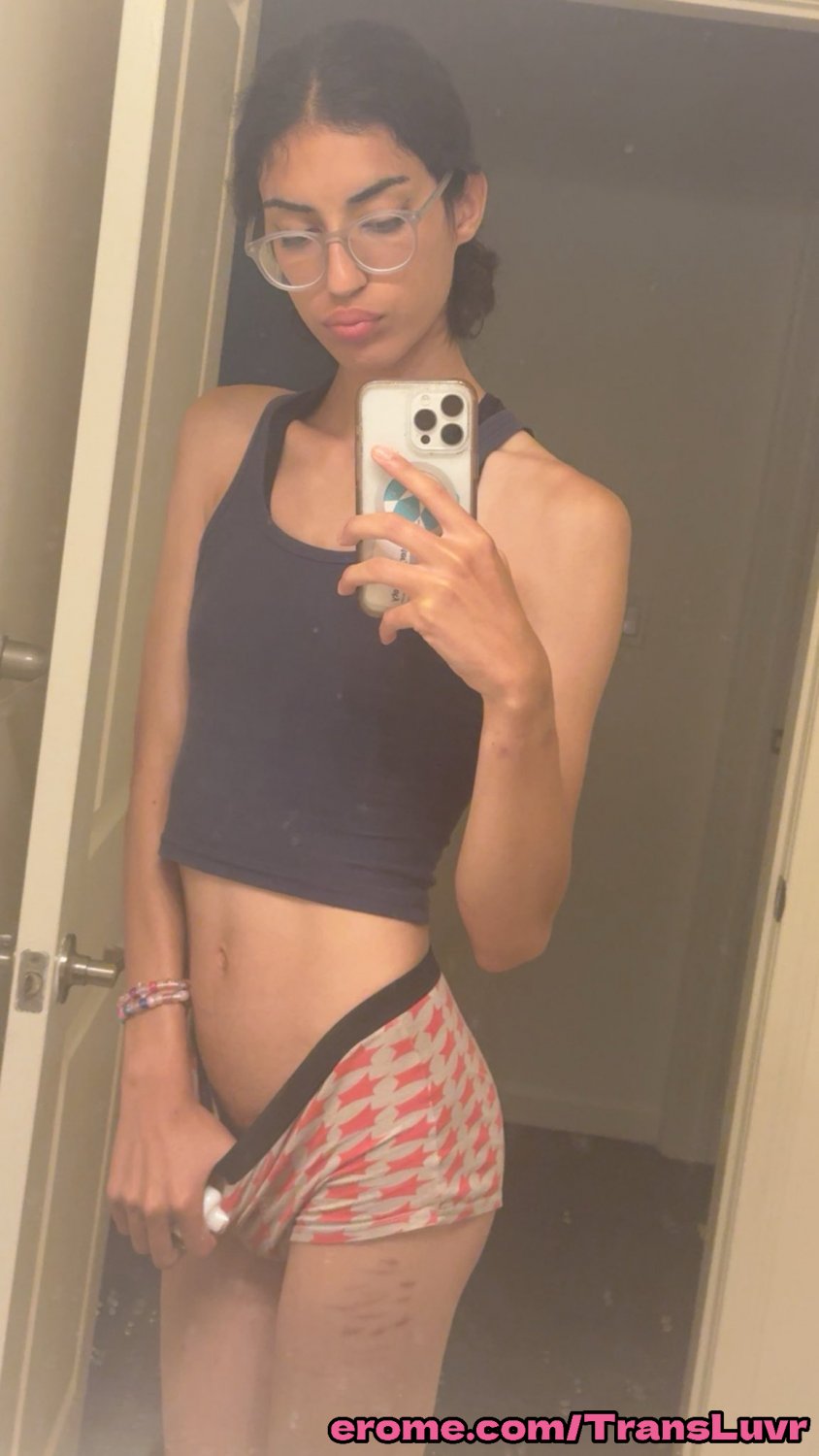 Nerdy Arab Trans Teen Gets Cum In Her Mouth - Tranny, Trap, Tgirl, Ts, Shemale, Blowjob 13