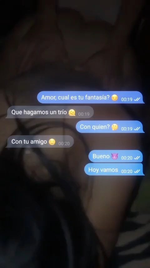 TRIO CON EL AMIGO 💀 novia culona cornudo petera latina casero pov en 4 1